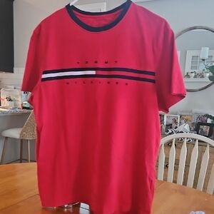 Tommy Hilfiger Bold Red Short Sleeve Tee